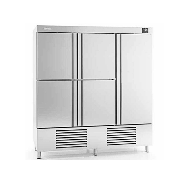 Frigider profesional INFRICO AN 1605 T/F cu 5 usi, capacitate 1730 litri, temperatura -2ºC/+8ºC, inox