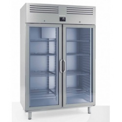Vitrina frigorifica INFRICO AGB 1402 BT CR cu 2 usi, capacitate 1240 litri, temperatura -18ºC, inox