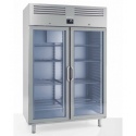 Vitrina frigorifica INFRICO AGB 1402 BT CR cu 2 usi, capacitate 1240 litri, temperatura -18ºC, inox