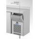 Masa rece pentru bar INFRICO Infricool IF604PCR cu 4 usi din sticla si rebord, capacitate 690 litri, temperatura +2ºC/+6ºC, inox