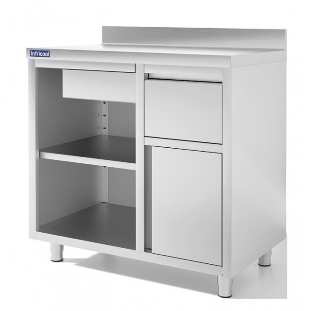 Masa inox pentru expresor cafea INFRICO Infricool IMC100, latime 100 cm
