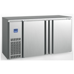 Frigider profesional orizontal de bar INFRICO ERV60IISD cu 2 usi, capacitate 362 litri, temperatura 0ºC / +6ºC, inox