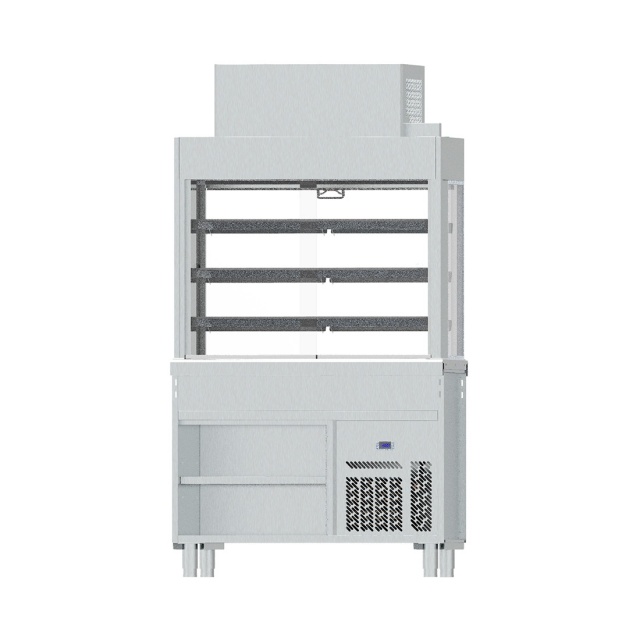 Vitrina calda INFRICO SSPFAVA3, capacitate 672 litri, temperatura interval +4º/+12ºC, inox