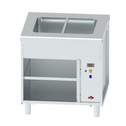 Masa Bain Marie INFRICO SSBMA2, capacitate 2 cuve GN, temperatura +30ºC / +90ºC, inox