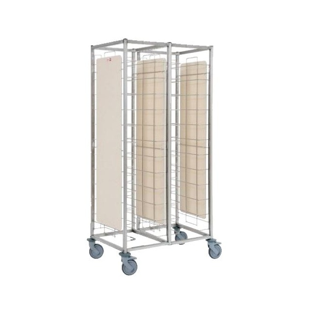 Carucior inox profesional INFRICO CBA24P cu roti, latime 92.5