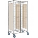 Carucior inox profesional INFRICO CBA24P cu roti, latime 92.5