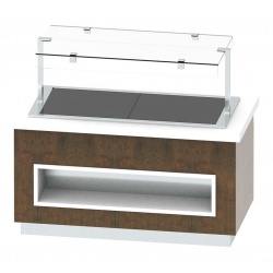 Masa calda cu plita din sticla ceramica INFRICO MB100VC4, 1800 W, latime 170 cm, temperatura +130ºC