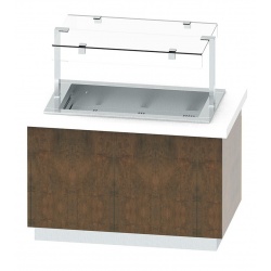 Masa frigorifica Bain Marie INFRICO MB80BMV3, 1020 W, latime 140 cm, 2 zone temperatura +30ºC +90ºC /+2ºC +10ºC