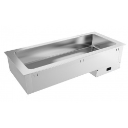 Masa calda Bain Marie incorporabila INFRICO EEBM4, 3500 W, latime 145.5 cm, temperatura 30ºC / 90ºC, inox