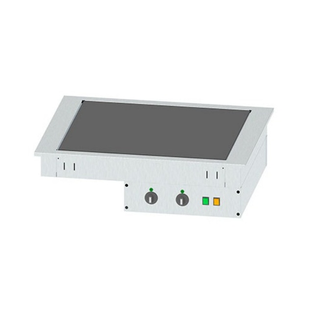 Plita vitroceramica incorporabila profesionala INFRICO EEVC2, 900 W, latime 81.5 cm, temperatura maxima 130ºC, inox
