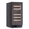 Vitrina de vinuri Klimaitalia CW 37 G2TB, 28 sticle, 2 zone temperatura , argintiu