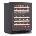 Vitrina de vinuri Klimaitalia CW 46 G2TB, 46 sticle, 2 zone temperatura , negru