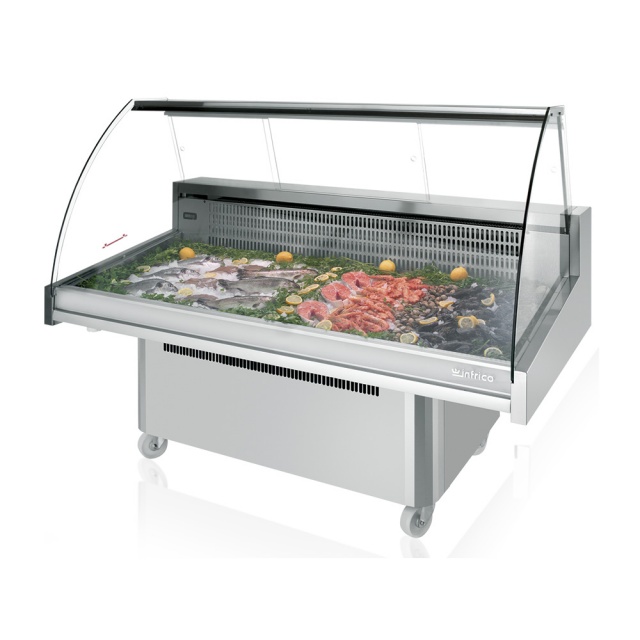 Vitrina frigorifica expunere peste VML 12, 620W, 1/3 HP, temperatura -1ºC/+1ºC, inox