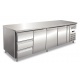 Masa rece Klimaitalia CAX 4130 TN (3x1/3), capacitate 412 l, temperatura -2 / +8 °C, argintiu Masa rece Klimaitalia CAX 4130 TN (3x1/3), capacitate 412 l, temperatura -2 / +8 °C, argintiu