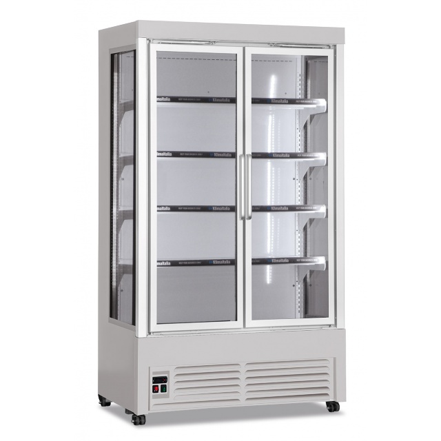 Vitrina frigorifica Klimaitalia FG 1200 TNH GREY, capacitate 600 l, temperatura 2 / 10°C, gri