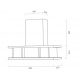 Masa rece ventilata DIAMOND DT131/R2A, 2 usi GN 1/1, 260 L