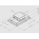 Masa rece ventilata DIAMOND DT131/R2A, 2 usi GN 1/1, 260 L