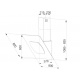 Hota perete GALVAMET Dot1,80 cm, aspirant,ecran tactil 3V + I