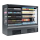 Vitrina frigorifica expunere INFRICO MS6M1, plug in, 228 litri, latime 62.5 cm, rafturi inclinate, -1ºC/+5ºC, negru