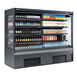 Vitrina frigorifica expunere INFRICO MS6M2, plug in, capacitate 228 litri, latime 62.5 cm, rafturi drepte, -1ºC/+7ºC