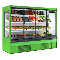 Vitrina frigorifica expunere INFRICO MS6CH1, plug in, latime 62.5 cm, capacitate 185 litri, rafturi inclinate, -1ºC/+10ºC