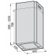 Masa rece ventilata DIAMOND DT131/R2A, 2 usi GN 1/1, 260 L