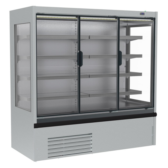 Vitrina frigorifica expunere INFRICO MS9DCIM1, latime 93.8 cm, capacitate 342 litri, rafturi drepte, -1°C / +5°C, inox