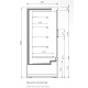 Vitrina frigorifica expunere INFRICO MS9DCIM1, latime 93.8 cm, capacitate 342 litri, rafturi drepte, -1°C / +5°C, inox