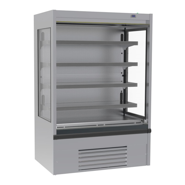 Vitrina frigorifica expunere INFRICO MS9IM1, latime 93.8 cm, capacitate 342 litri, rafturi drepte, -1ºC / +5ºC, inox