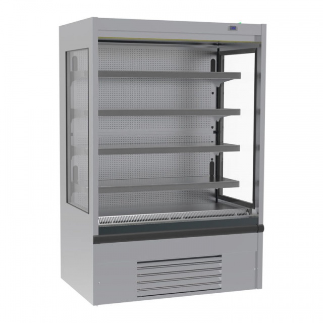 Vitrina frigorifica expunere INFRICO ML9IM1, latime 93.8 cm, capacitate 533 litri, rafturi drepte, -1ºC / +5ºC, inox