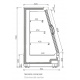 Vitrina frigorifica expunere INFRICO SML12DGM1, latime 125 cm, rafturi drepte, -1ºC / +5ºC, negru