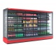 Vitrina frigorifica expunere supermarket INFRICO MN18DGM0, latime 187.5 cm, rafturi drepte, -1ºC / +4ºC, negru