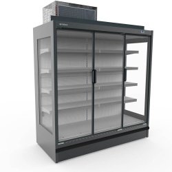 Vitrina frigorifica expunere INFRICO ML18DGUM1, unitate condensare pe plafon, latime 125 cm, rafturi drepte, -1ºC / +10ºC