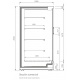 Vitrina frigorifica expunere supermarket INFRICO MX12DGM0, capacitate 933 L, latime 125 cm, rafturi drepte, -1ºC / +4ºC