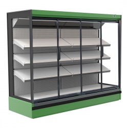 Vitrina frigorifica expunere supermarket INFRICO MX12DGH1, capacitate 788 L, latime 125 cm, rafturi inclinate, -1ºC / +10ºC