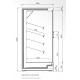 Vitrina frigorifica expunere supermarket INFRICO MX12DGH1, capacitate 788 L, latime 125 cm, rafturi inclinate, -1ºC / +10ºC