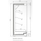 Vitrina frigorifica expunere supermarket INFRICO MX12DGH1, capacitate 788 L, latime 125 cm, rafturi inclinate, -1ºC / +10ºC