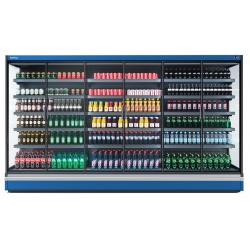 Vitrina frigorifica expunere supermarket INFRICO MX12DGM0, capacitate 933 L, latime 125 cm, rafturi drepte, -1ºC / +4ºC