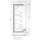 Vitrina frigorifica expunere supermarket INFRICO MX12DGH1, capacitate 788 L, latime 125 cm, rafturi inclinate, -1ºC / +10ºC