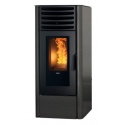 Soba pe peleți KLOVER SE12,gamă de 3 sobe cu peleți de aer, de la 5 la 12 kW de putere,design simplu și esențial