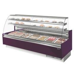 Vitrina frigorifica expunere cofetarie INFRICO VGL 9 C, capacitate 163 Litri, numar usi 1, temperatura +4ºC/+8ºC