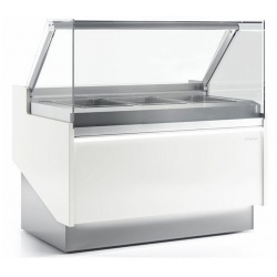 Vitrina frigorifica expunere cofetarie INFRICO LYON VLY 9V, modulara, latime 125 cm, putere 45 W, temperatura +60ºC / +70ºC