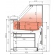 Vitrina frigorifica expunere cofetarie INFRICO LYON VLY 9V, modulara, latime 125 cm, putere 45 W, temperatura +60ºC / +70ºC