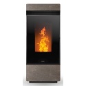 Soba pe peleți KLOVER DAMA AIR putere 9,60 KW,arzator cu autocuratare