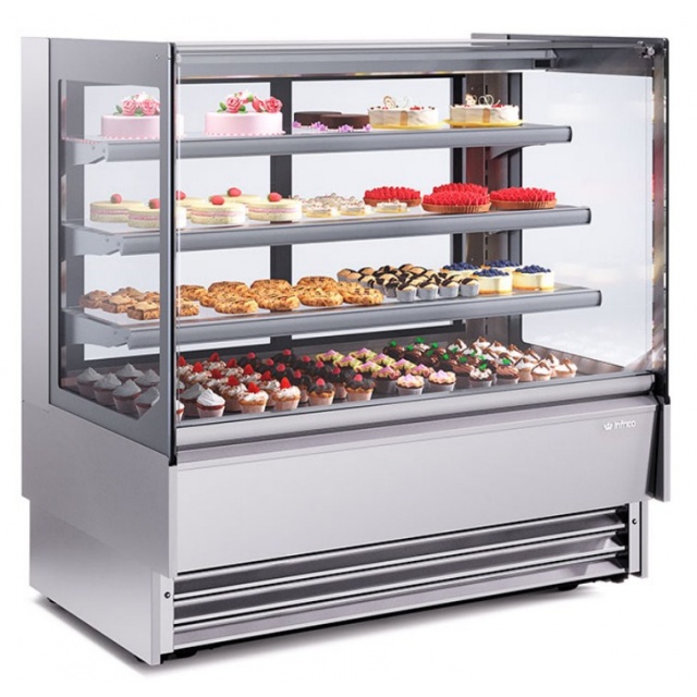 Vitrina frigorifica expunere INFRICO VON 9 PR, putere 1000 W, capacitate 274 Litri, temperatura +4ºC/+8ºC