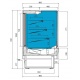 Vitrina frigorifica expunere INFRICO VON 9 PR, putere 1000 W, capacitate 274 Litri, temperatura +4ºC/+8ºC