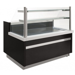 Vitrina frigorifica expunere INFRICO VMG 9 R, modulara, putere 738 W, capacitate 103 Litri, temperatura +4ºC/+8ºC, inox