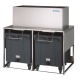 Container depozitare gheata INFRICO DRBI100 cu 2 cosuri, capacitate 108 + 108 kg, inox