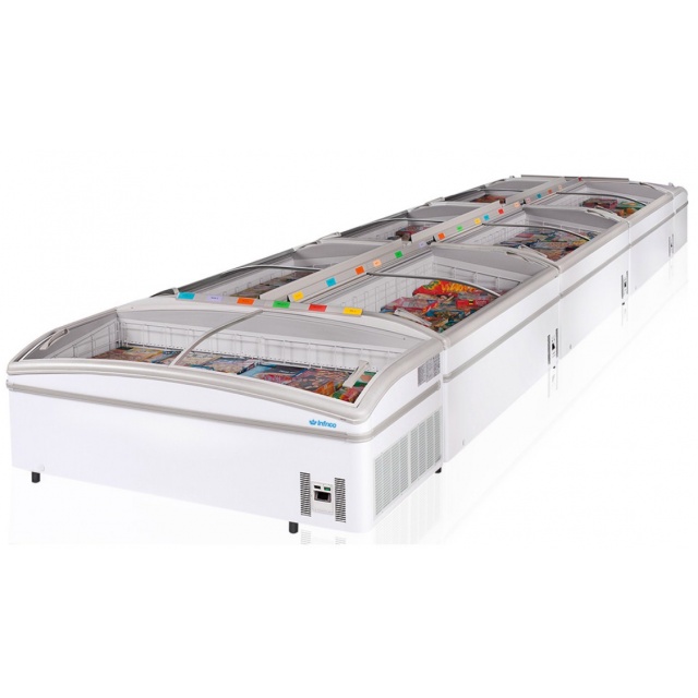 Lada frigorifica market INFRICO EHC1500DE HC, usi sticla glisante, 400 litri, refrigerare ventilata, temperatura -18ºC/ -22ºC