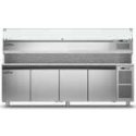 Masa frigorifica COLDLINE TZ21/1M-710 Pizza 2560x800x1525 mm